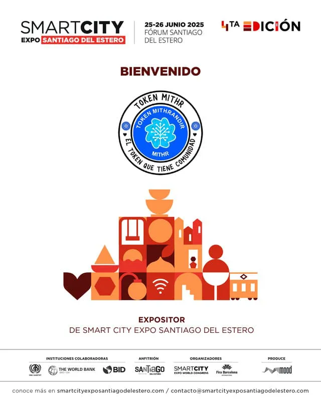 Presentación del token Mithrandir y la blockchain de Cardano en la Smart City Expo 2025 en Santiago del Estero