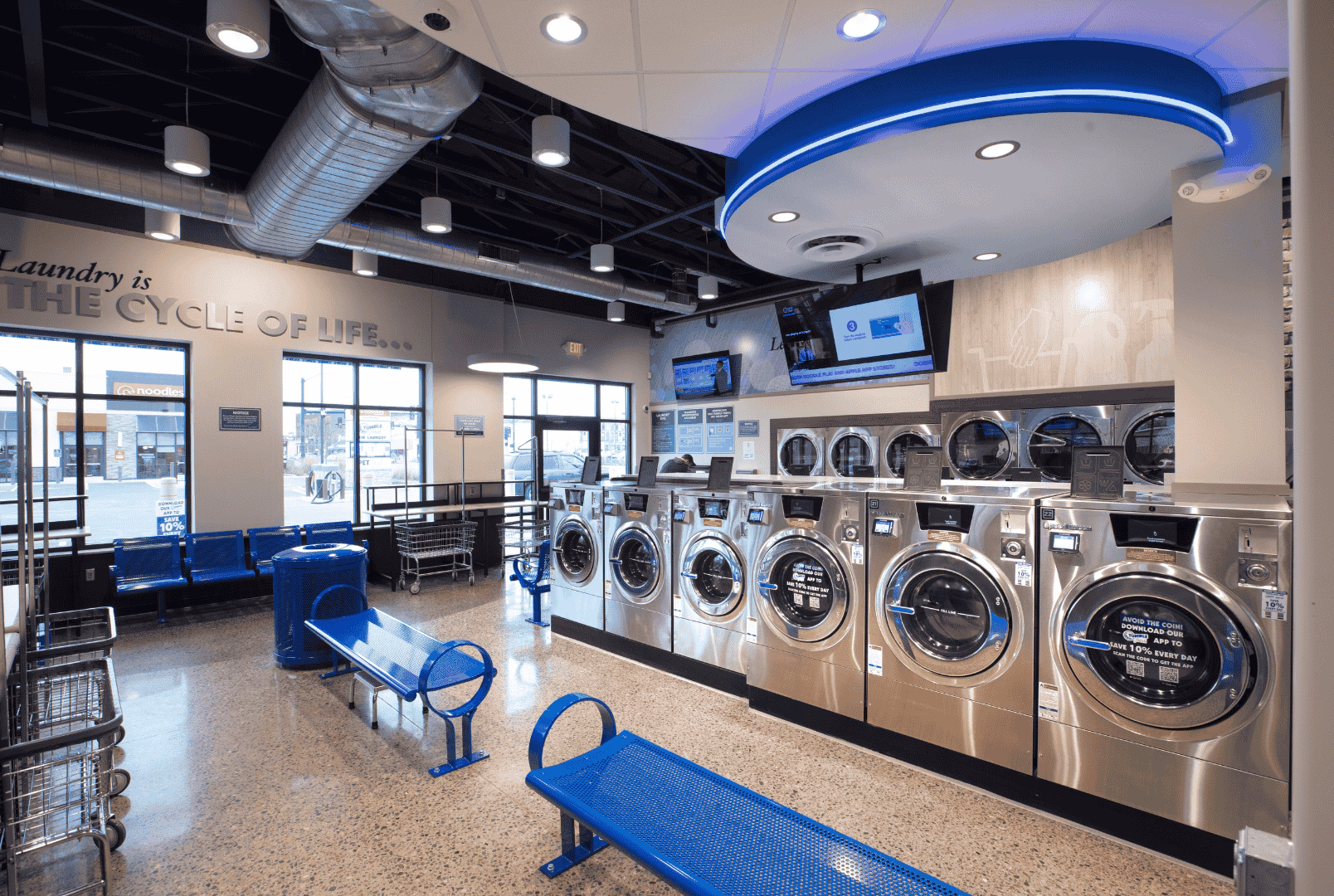 Where is the world's largest coin laundry?