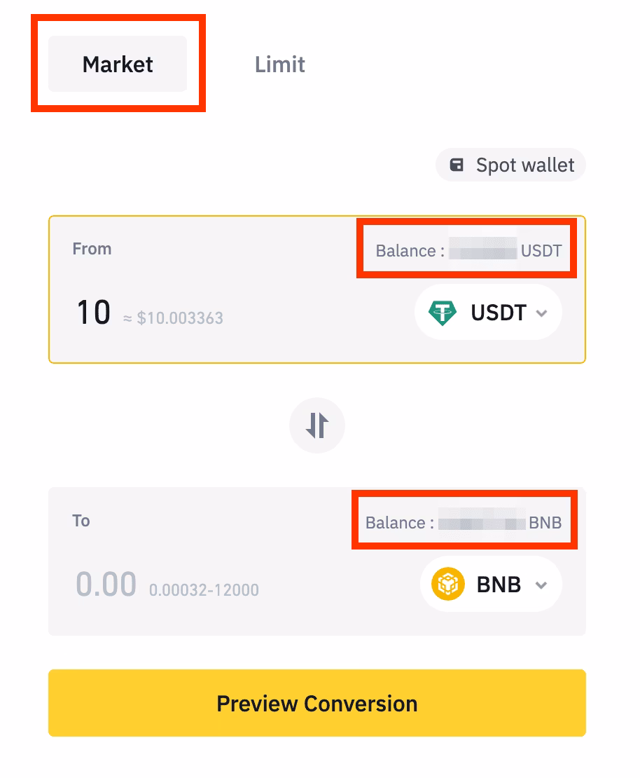 Can I convert BTC to USDT on Binance?