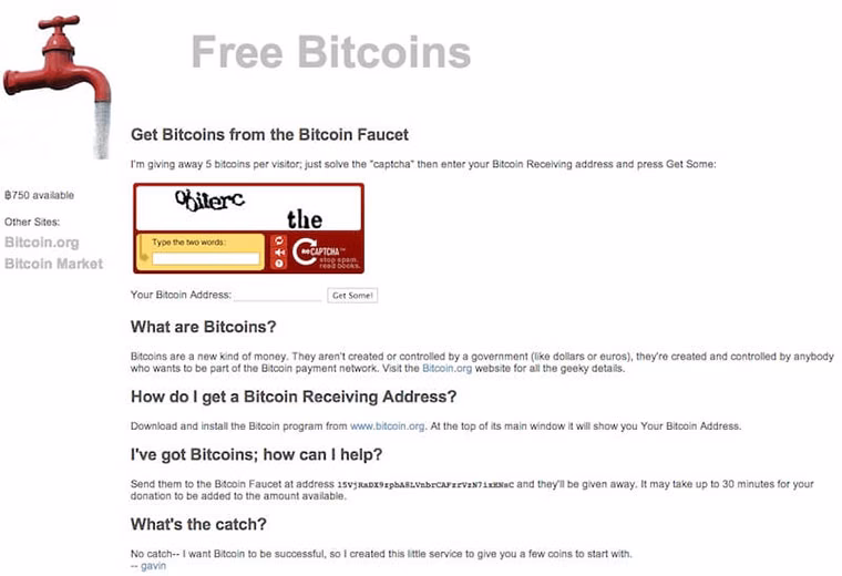 How do bitcoin faucets work?