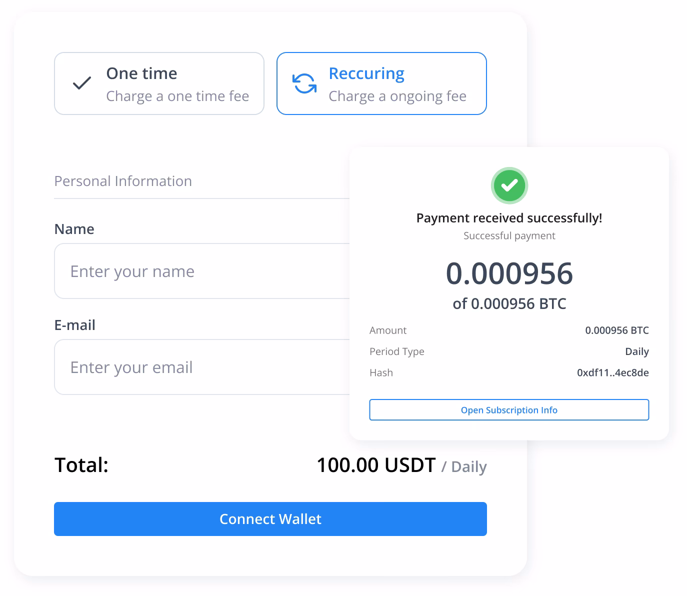 How to set up a recurring Bitcoin purchase?