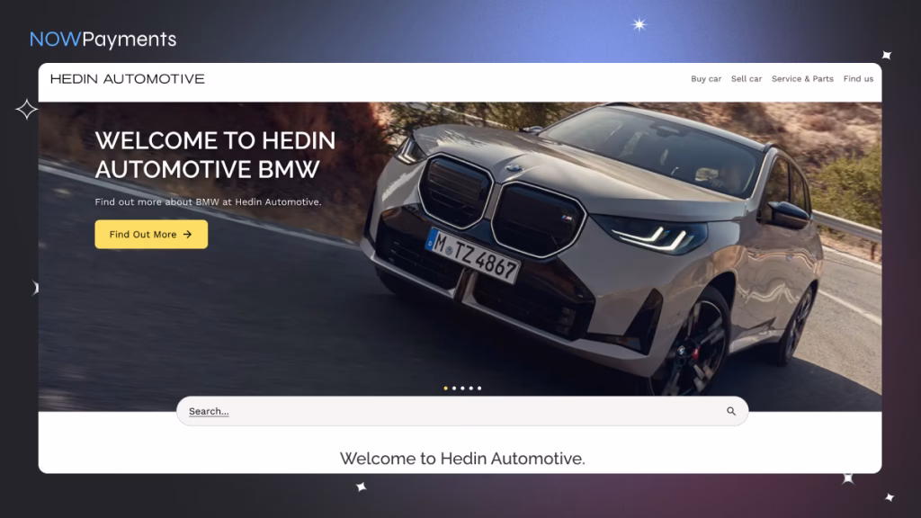 Does BMW accept Bitcoin?