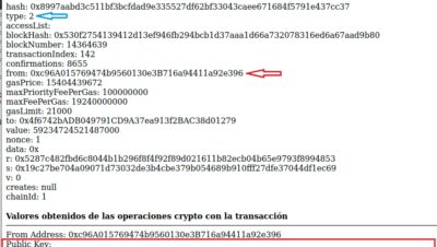 ¿Qué es un ejemplo de clave privada en Ethereum?