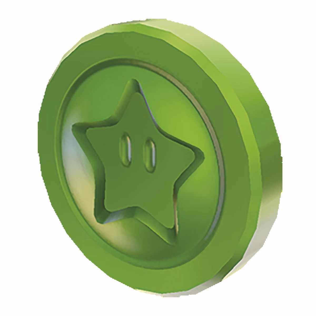 What is the green coin?