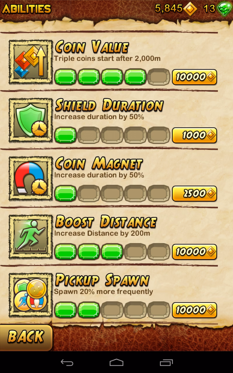 What does the mega coin do in Temple Run?