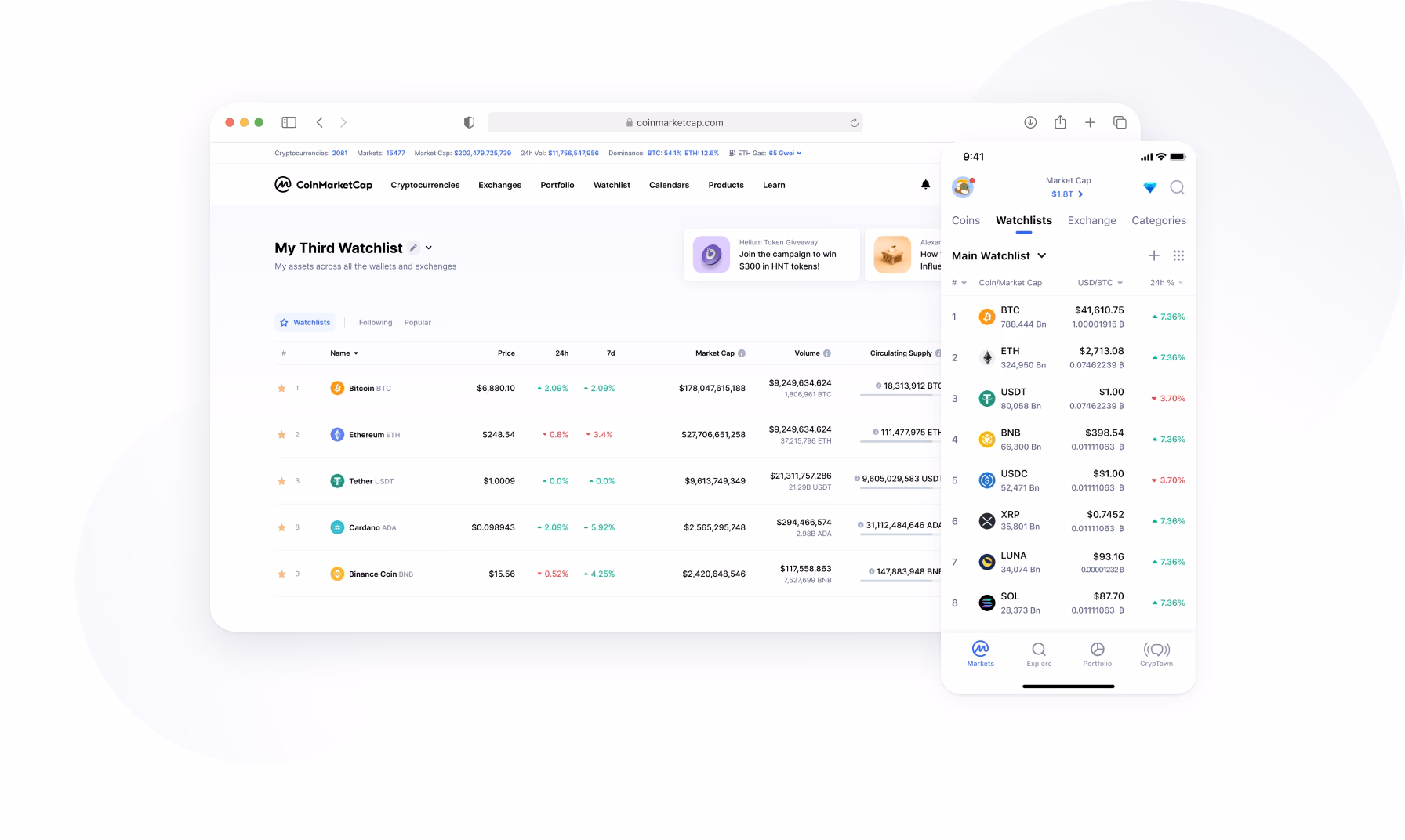 Can you set alerts on CoinMarketCap?