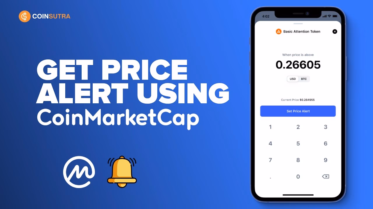 Can you set alerts on CoinMarketCap?