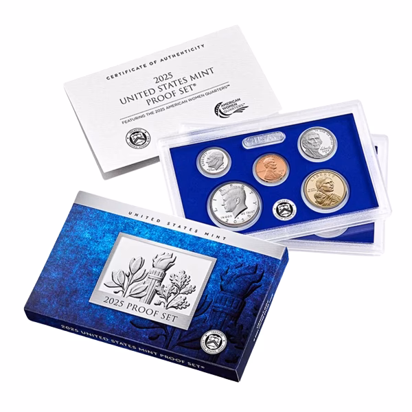 What coins come in a proof set?