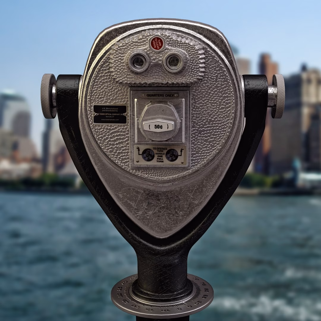 What are those coin operated binoculars called?