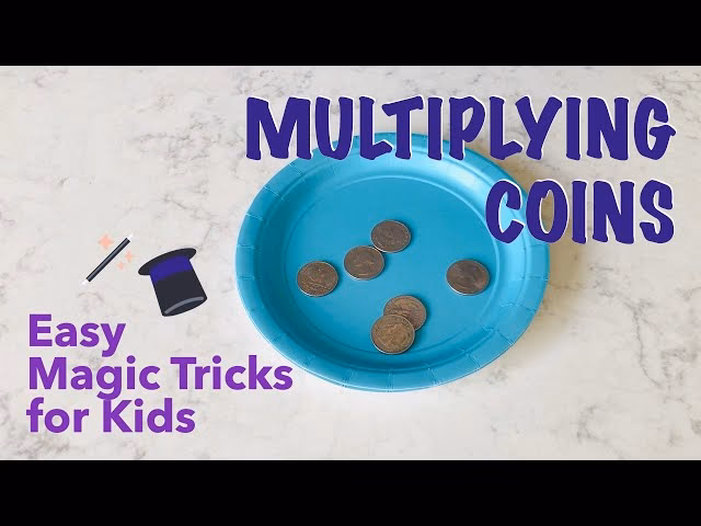 What is the disappearing coin trick for kids?