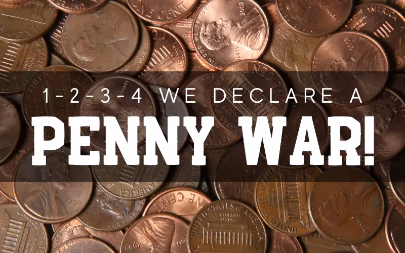 What containers are best for penny wars?