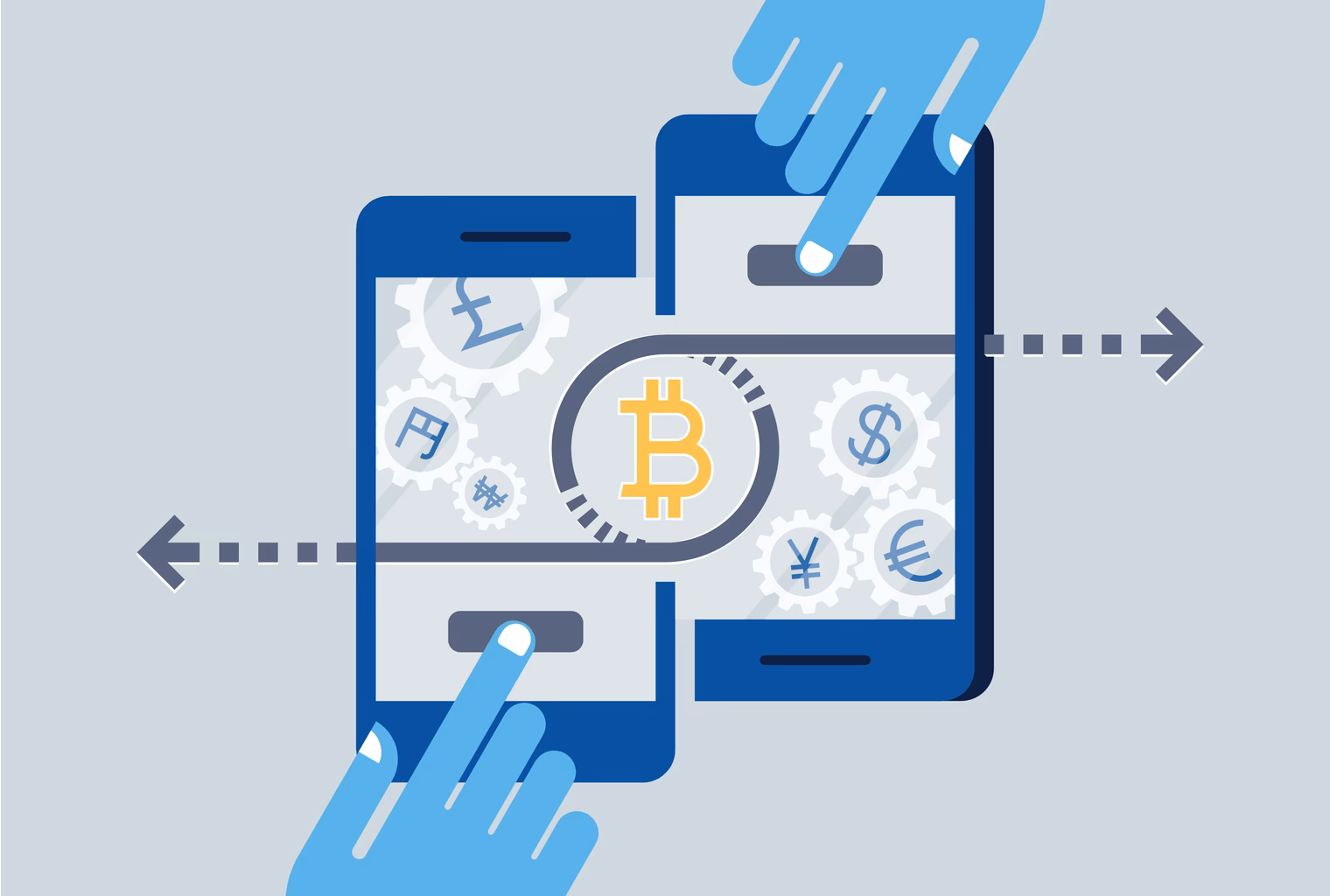 Which Bitcoin app has P2P?