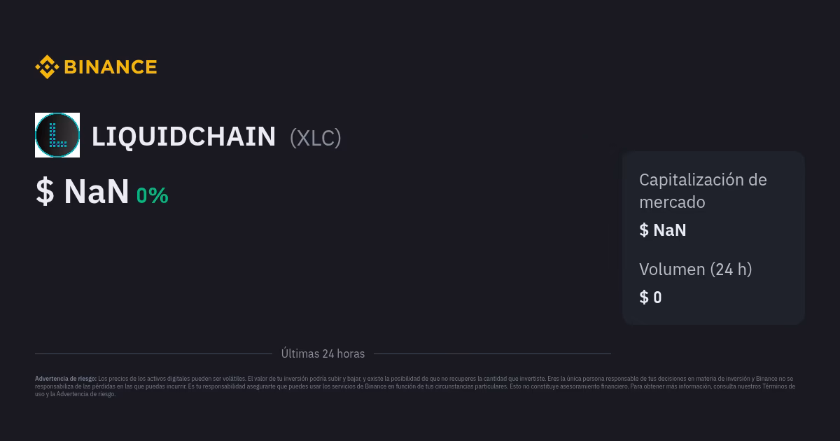 ¿Cuánto vale la criptomoneda XLC hoy?