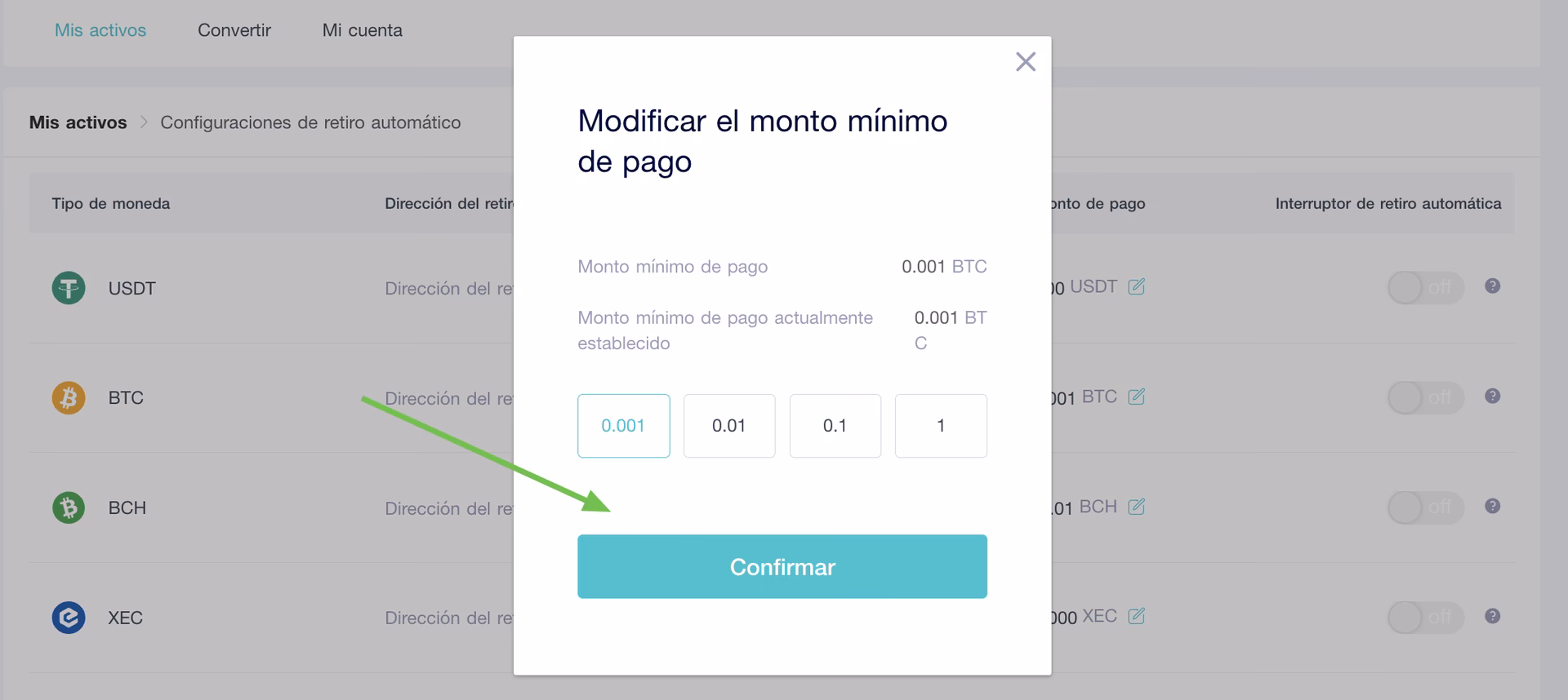 ¿Cuánto puedes retirar de un cajero automático de BTC?