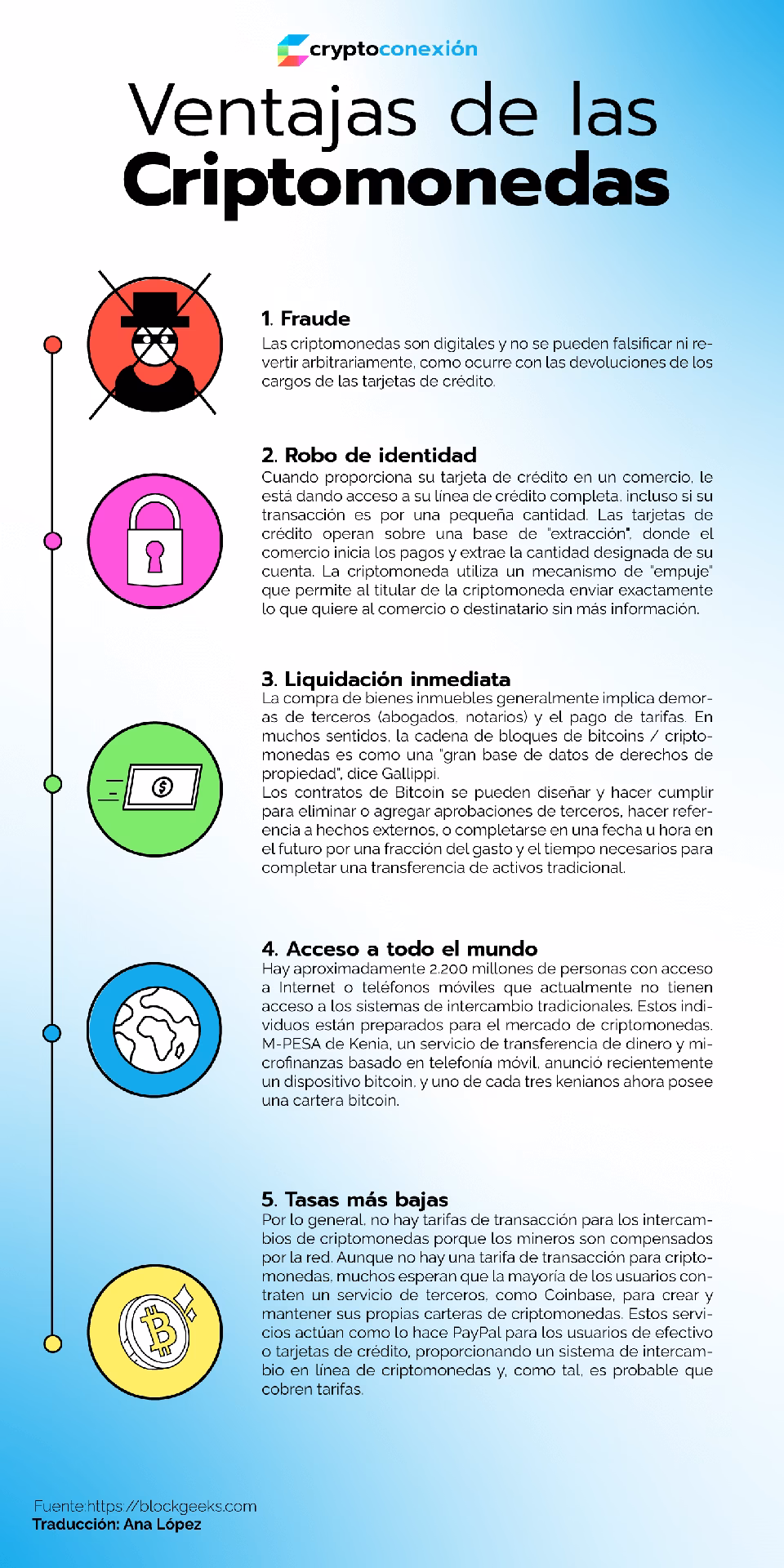 ¿Qué beneficios tiene la criptomoneda?