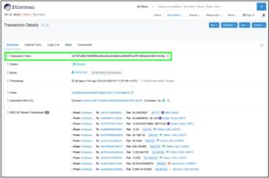 ¿Cómo saber el hash de una transacción?