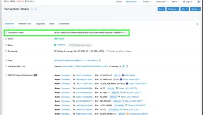 ¿Cómo saber el hash de una transacción?