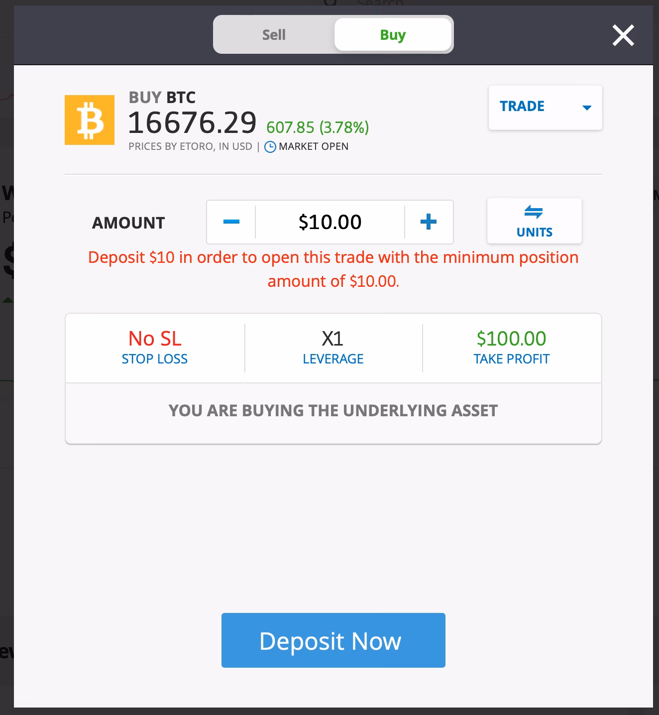 Can I deposit crypto in eToro?