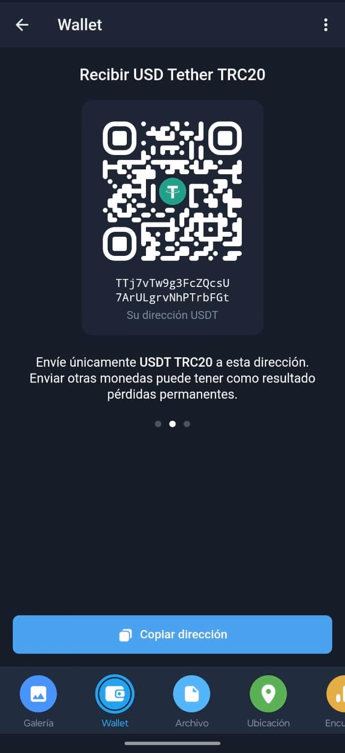 ¿Qué bot de Telegram se usa para el intercambio de divisas?