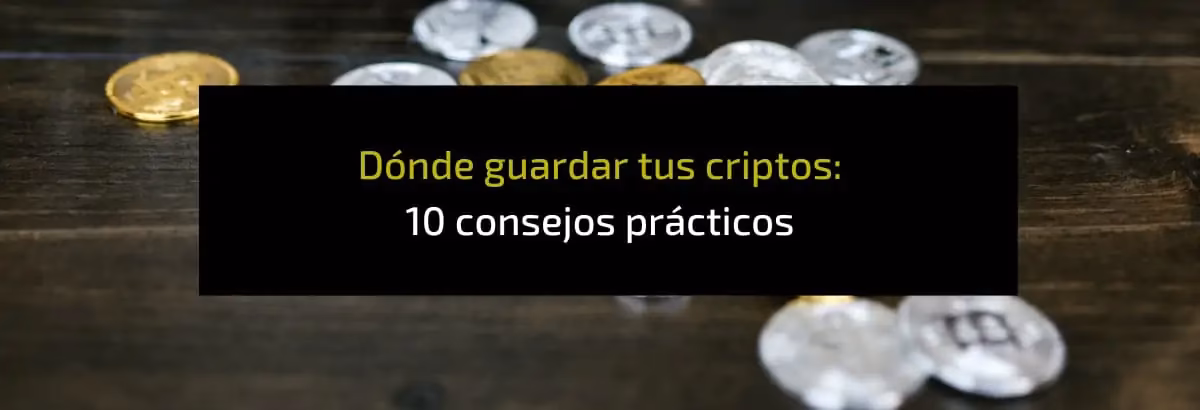 ¿Dónde se guardan las criptomonedas?
