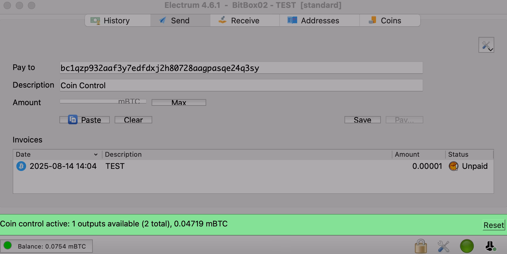 What is Electrum coin control?