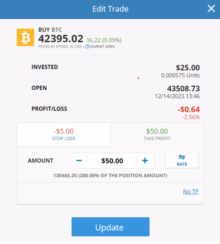 Where can I buy Bitcoin at eToro?