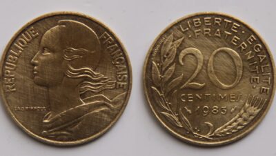 What is the name of the obsolete French coin?