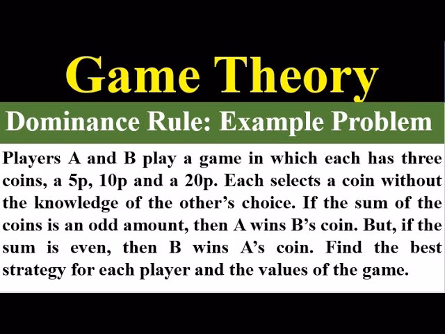 What is the penny game theory?