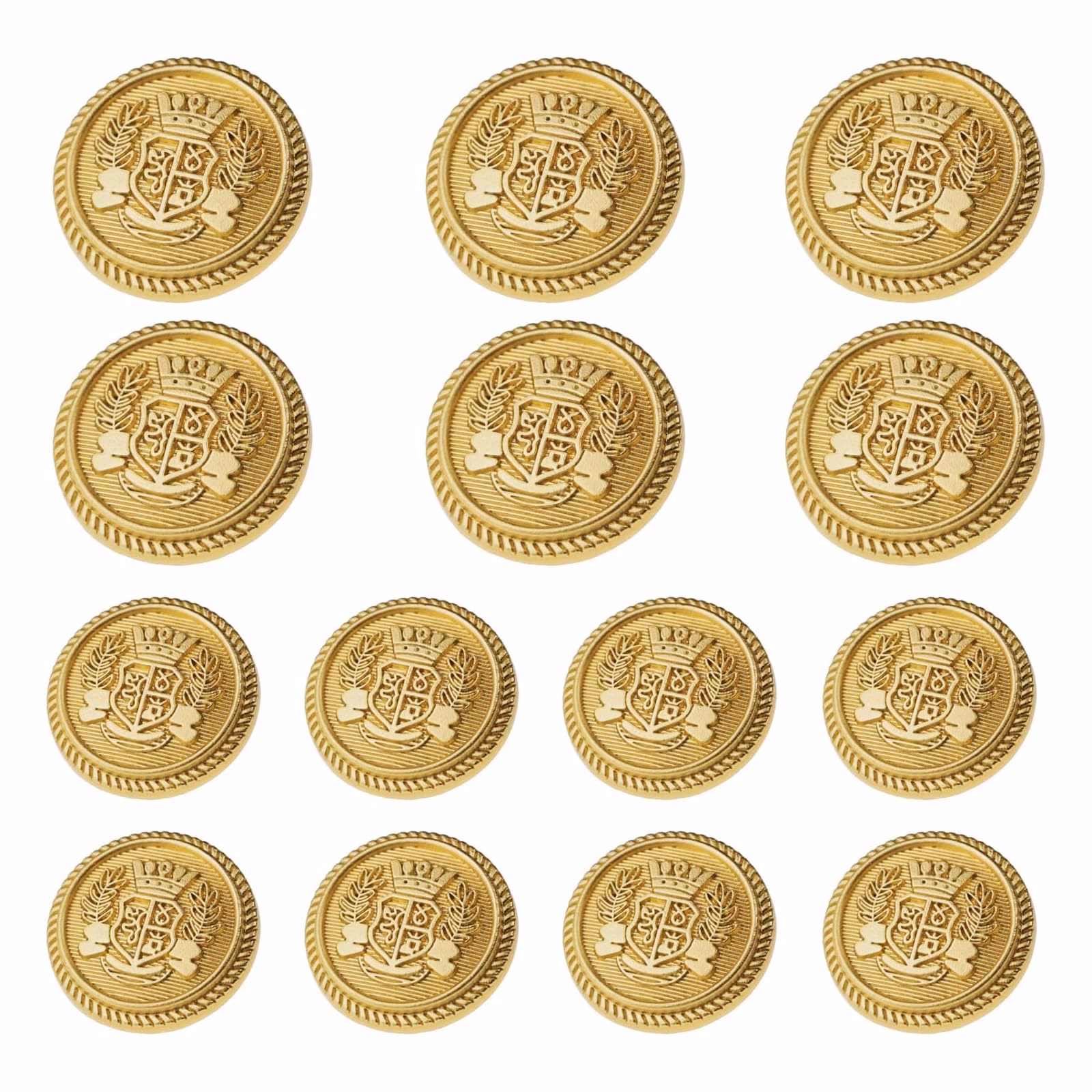 Were buttons ever made of gold?