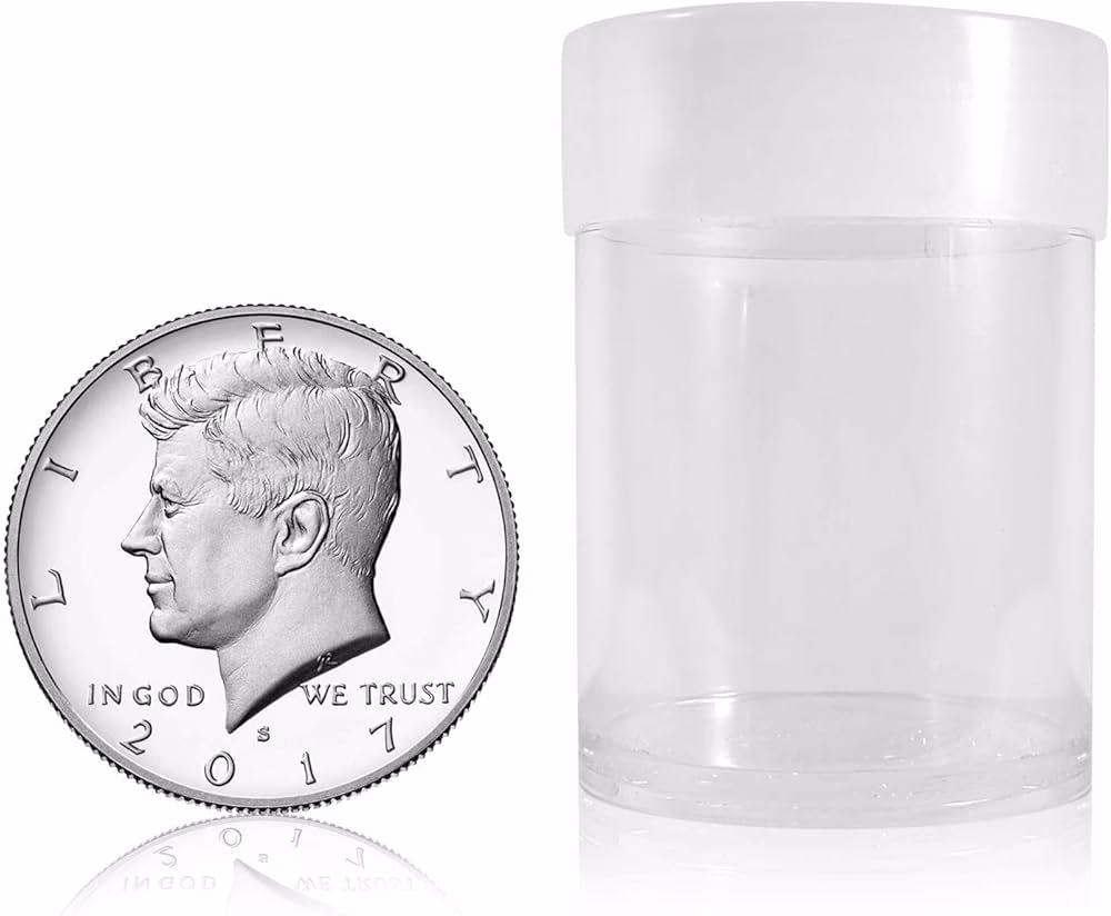 How many half dollars are in a tube?