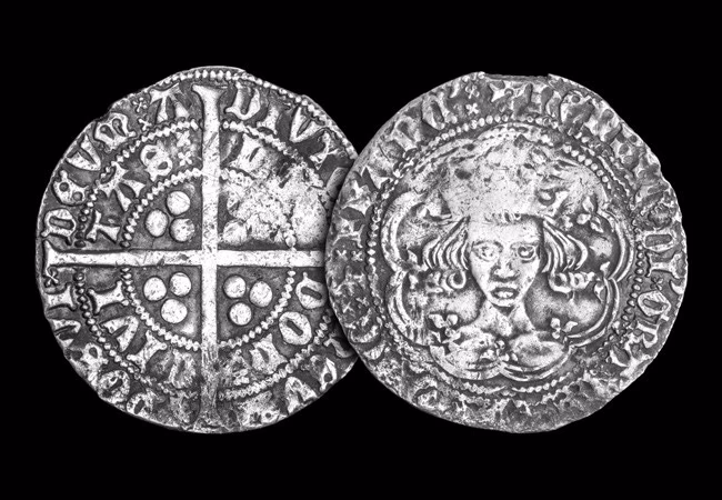 What is the gold noble coin of Henry V?