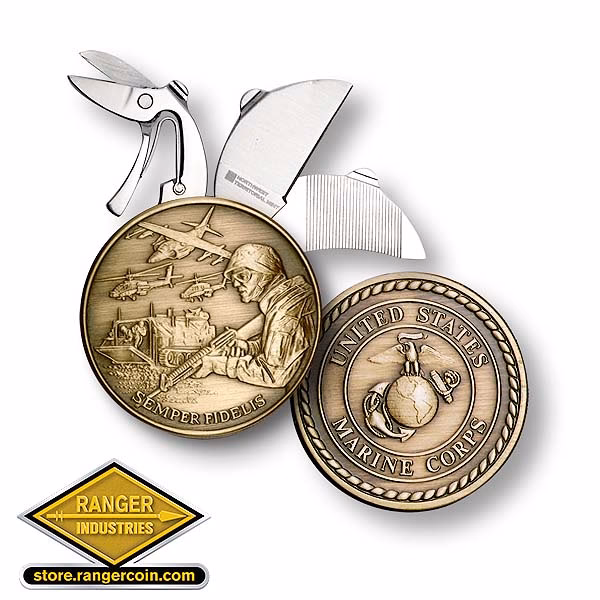 How much is a caw with knife coin worth?