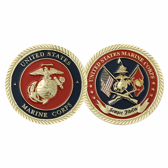 Who can give a marine challenge coin?