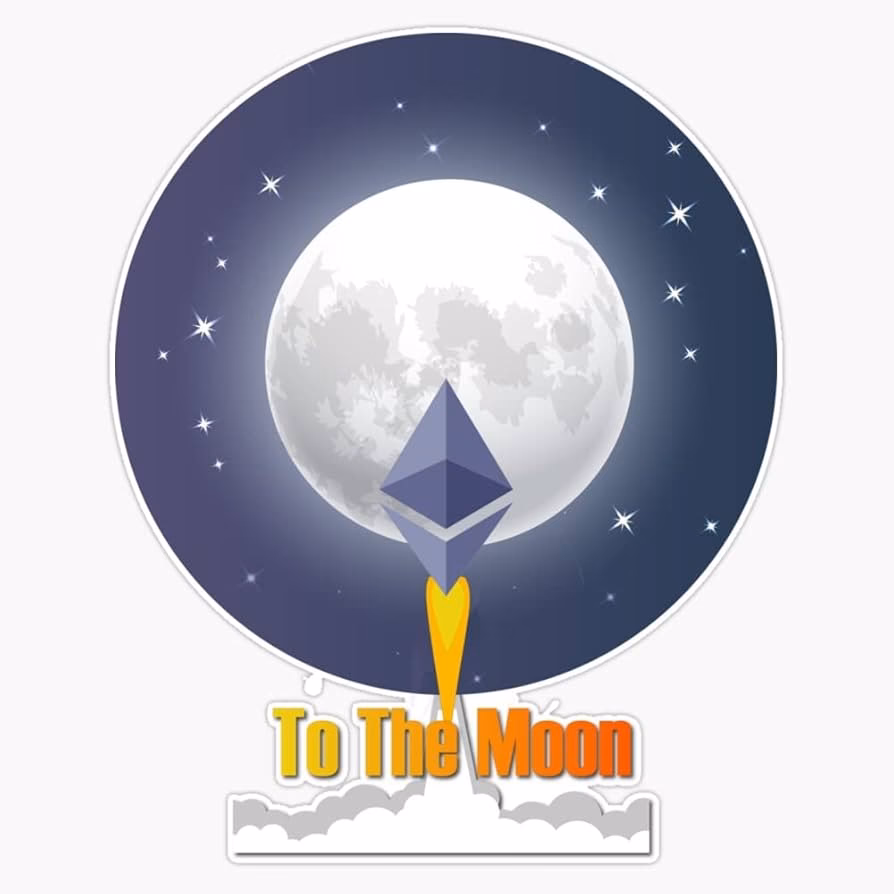 How much is Ethereum to the moon?