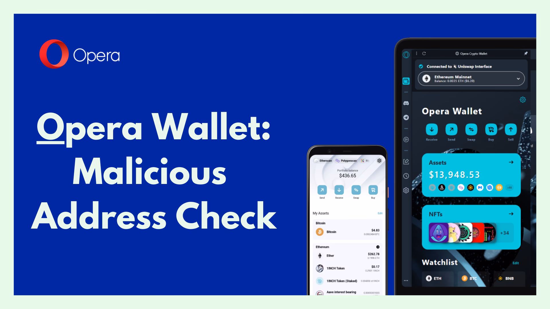 Is Opera crypto wallet safe?