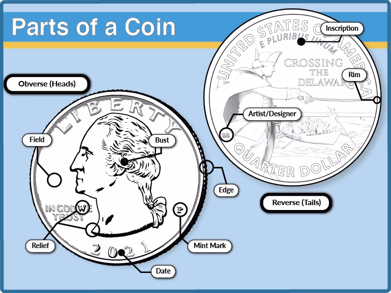 What are the different types of coin. Edges?