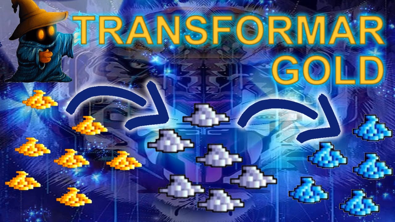 How to change gold to platinum tibia?