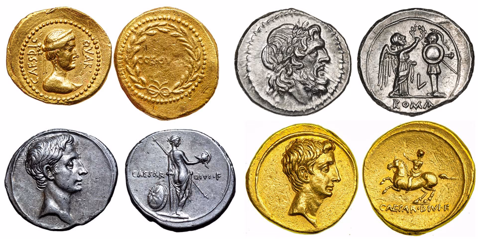¿Cómo se llamaban las monedas en Roma?