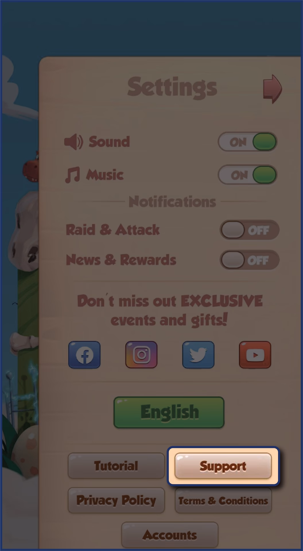 ¿Cómo hacer un reclamo en Coin Master?