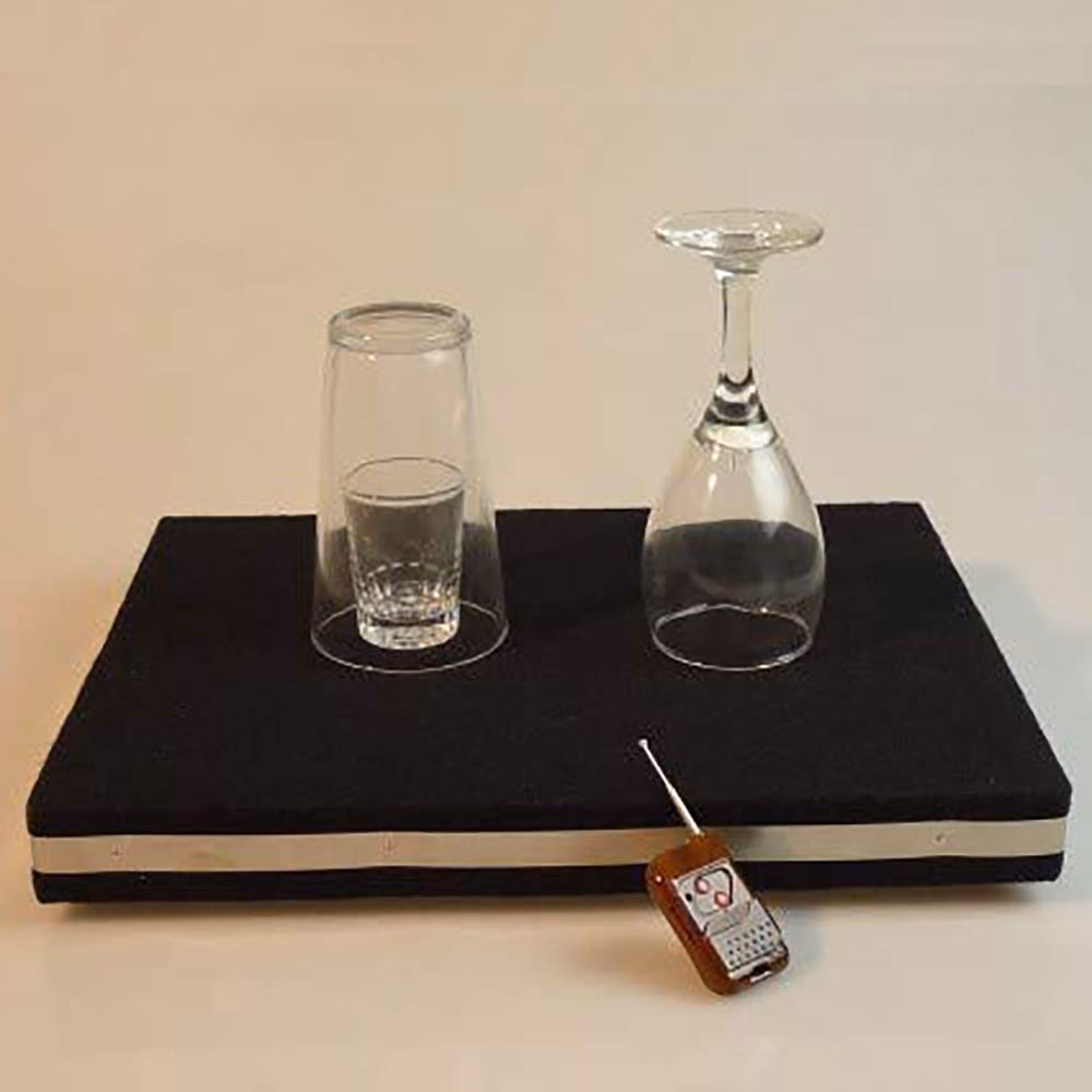 Why is a coin kept at the bottom of a glass?