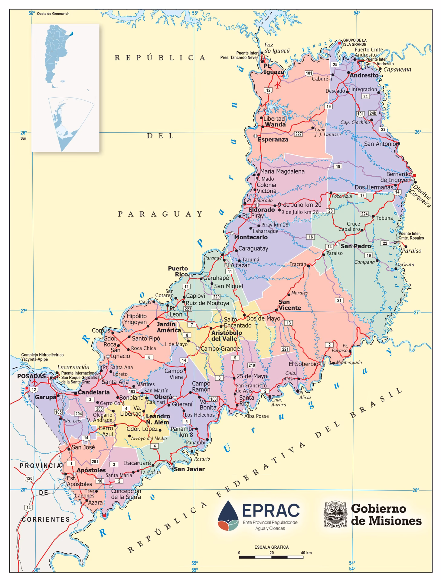 ¿Qué ríos pasan por Iguazú?