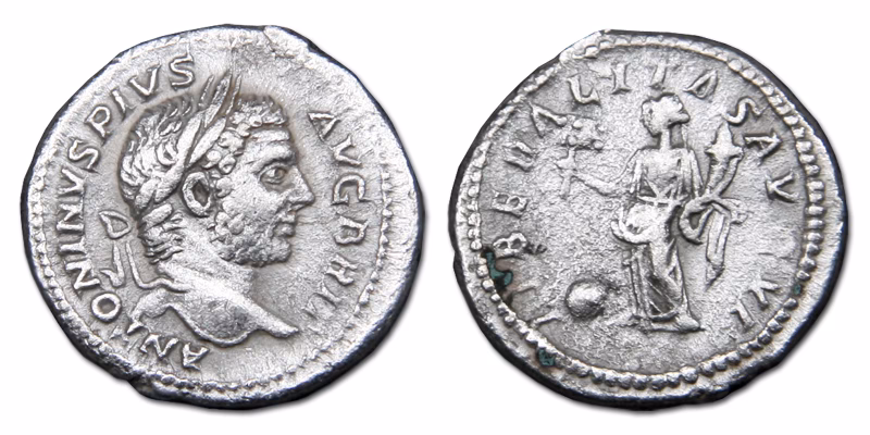How much is a Roman denarius coin worth today?