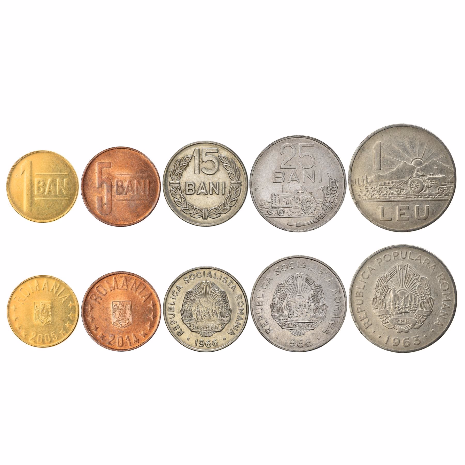 How much is $1 US in Romania?