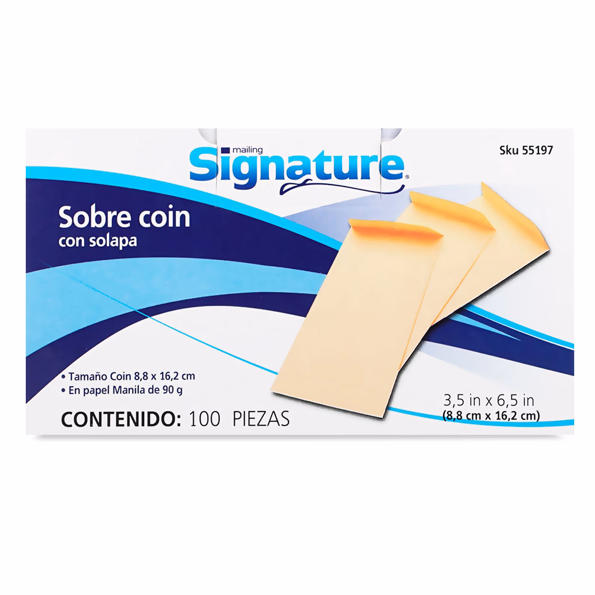 ¿Cuánto mide el sobre coin?