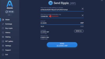 Does Tangem require an XRP tag?