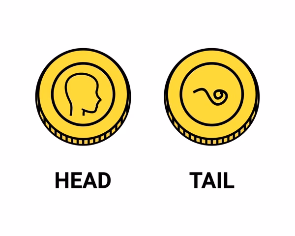 Is the coin toss usually head or tail?