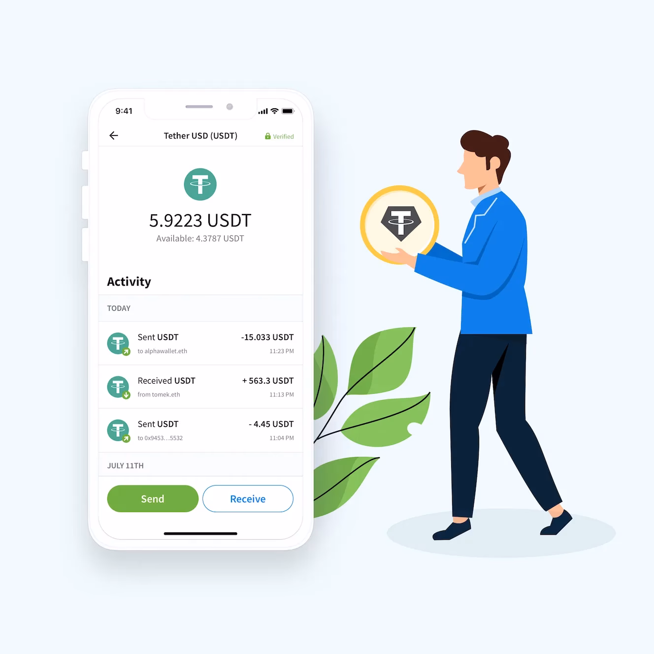 Is USDT the same as Ethereum?