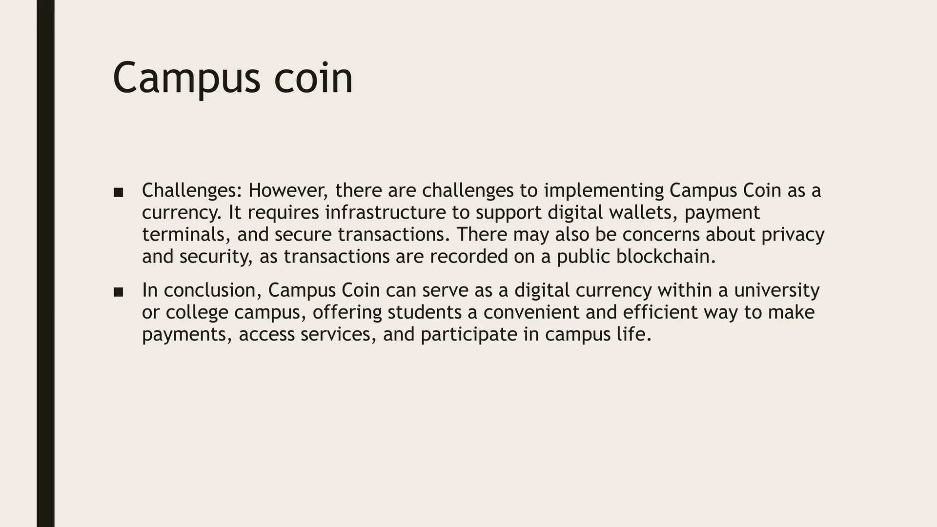 What is campus coin in blockchain?